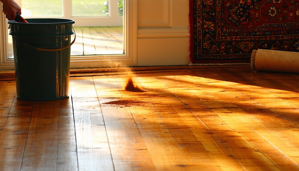 Restaurar el acabado del piso de madera