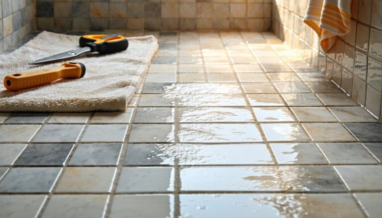 tile a shower floor