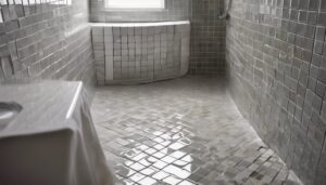 tile shower floor installation