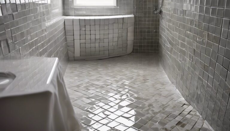 tile shower floor installation