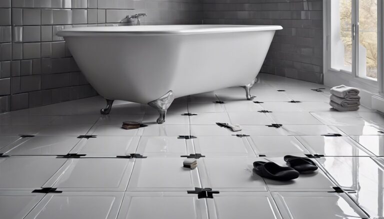 tiling a bathroom floor