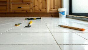 tiling procedure for bathrooms