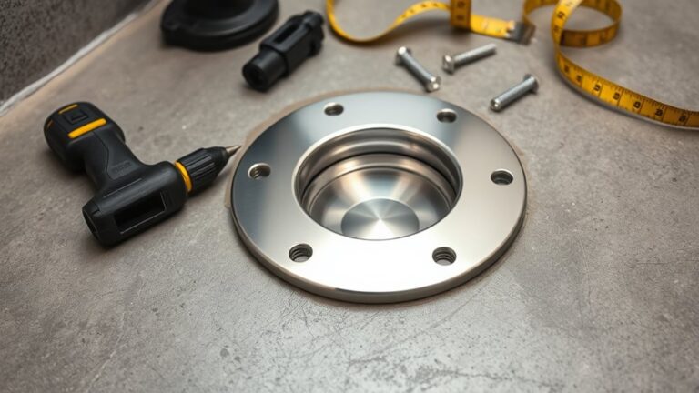 install toilet flange securely