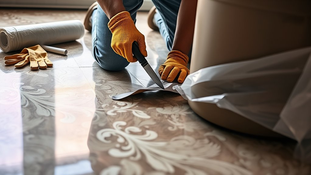 vinyl flooring disposal preparation