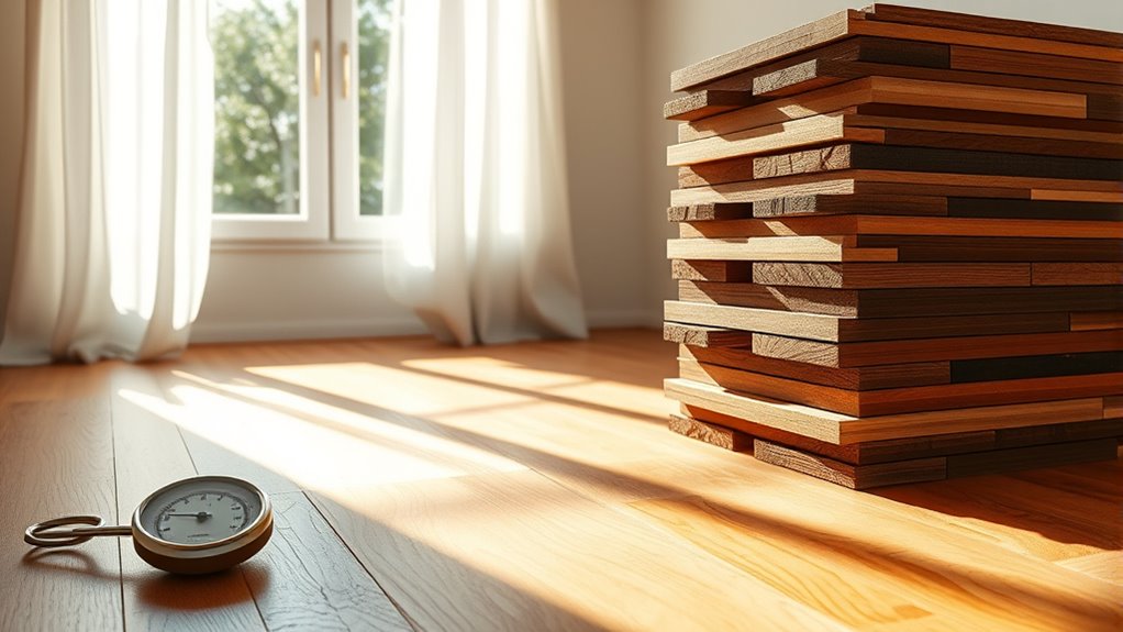 acclimate hardwood planks properly