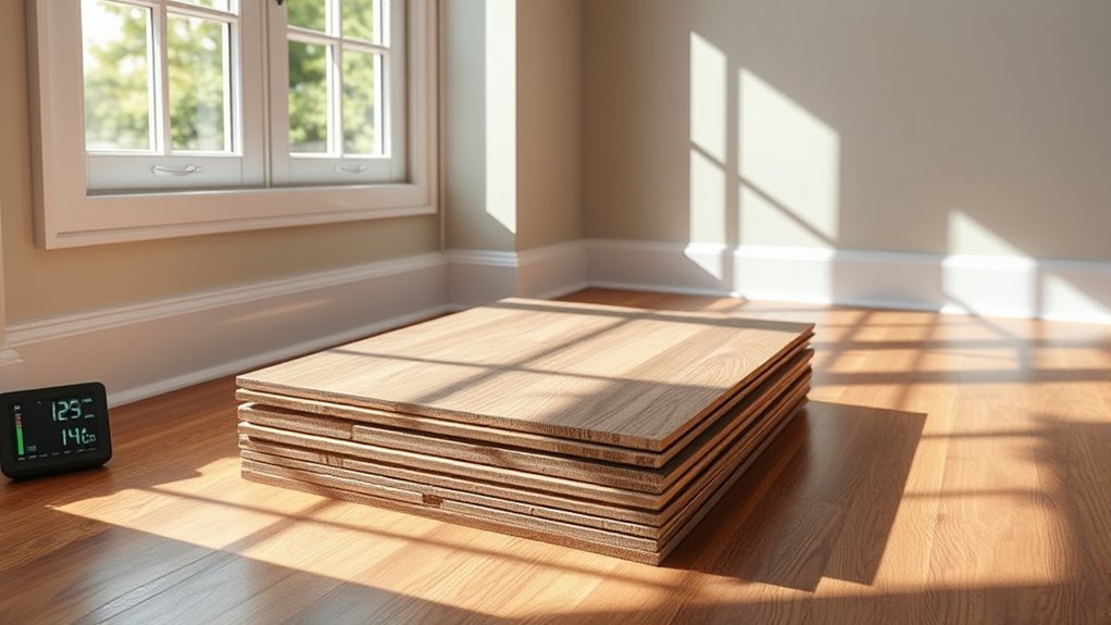 acclimate planks before installation