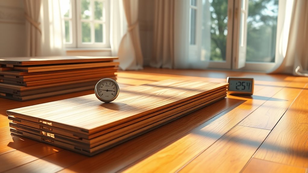 acclimate vinyl planks properly