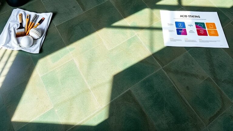 acid stain concrete floors