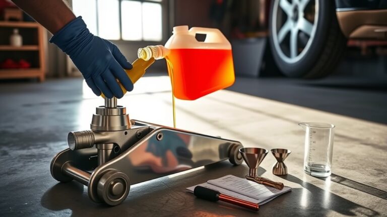 add hydraulic fluid correctly