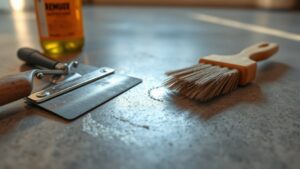 adhesive removal from concrete