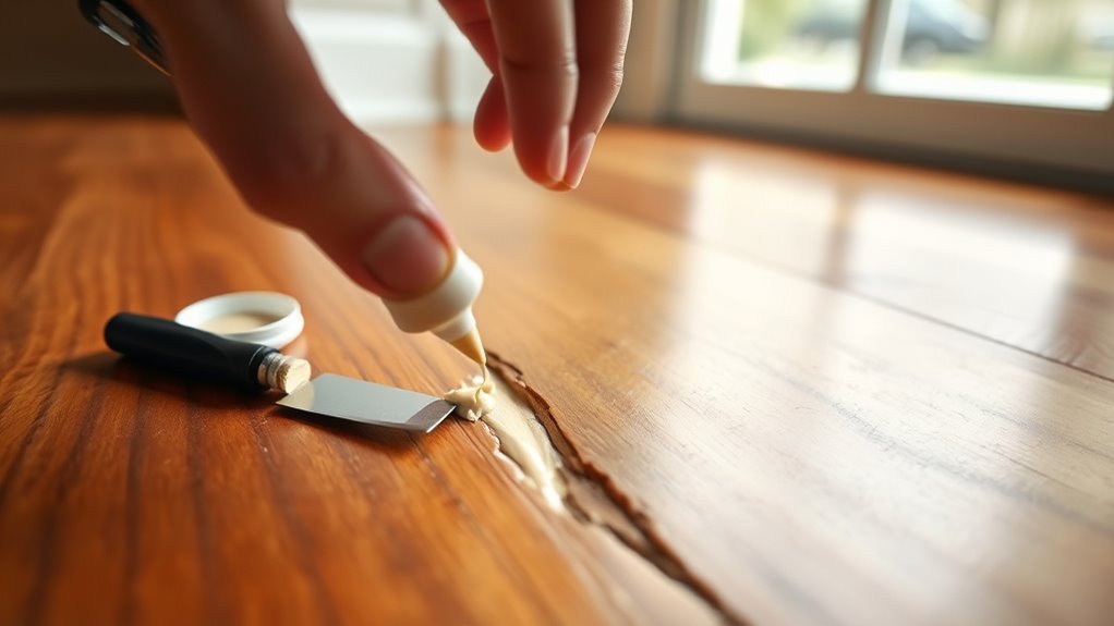 apply wood filler correctly