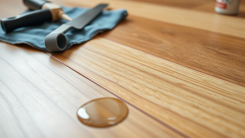 assess laminate floor damage