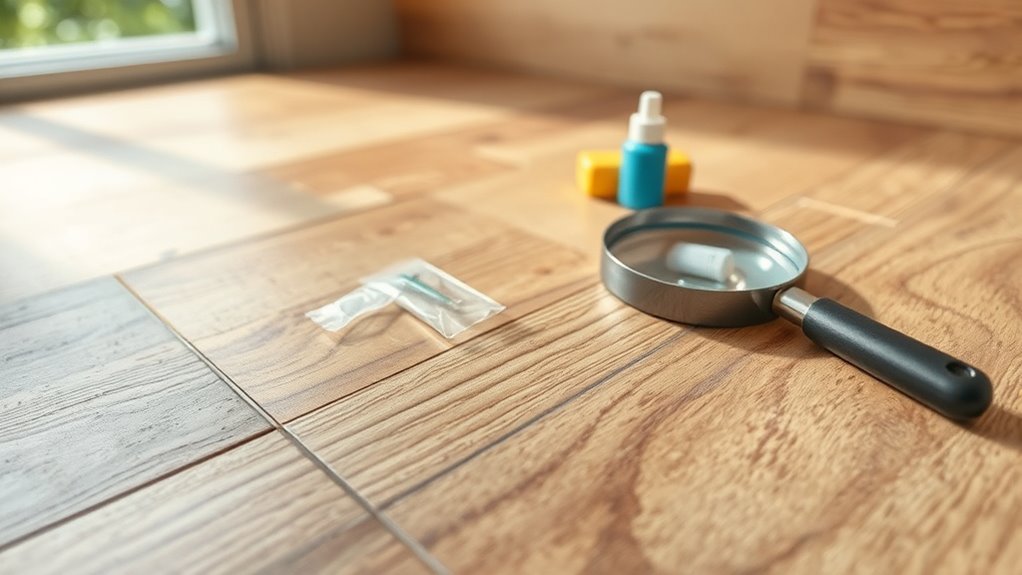 assess laminate flooring damage