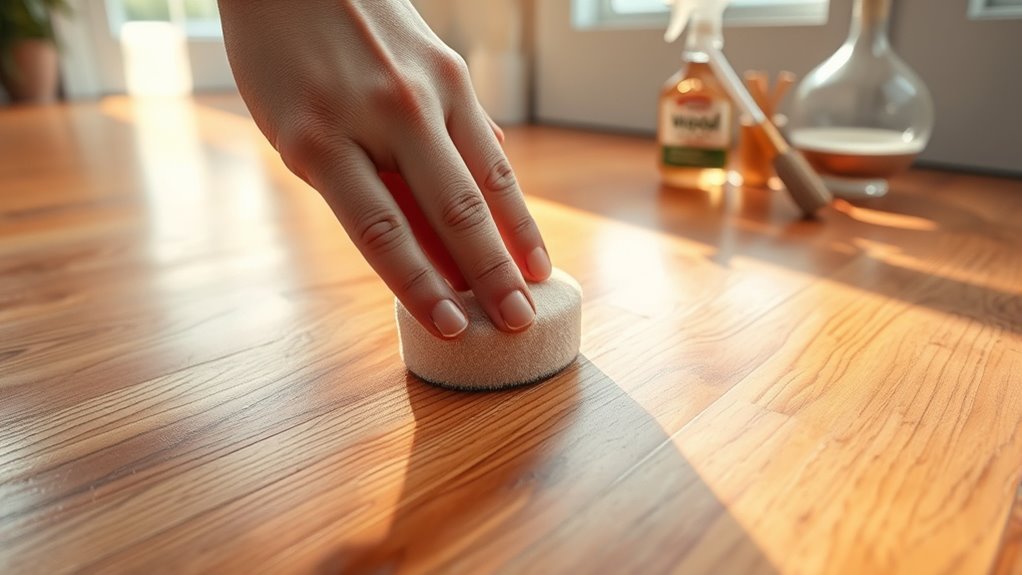 assess wood floor damage