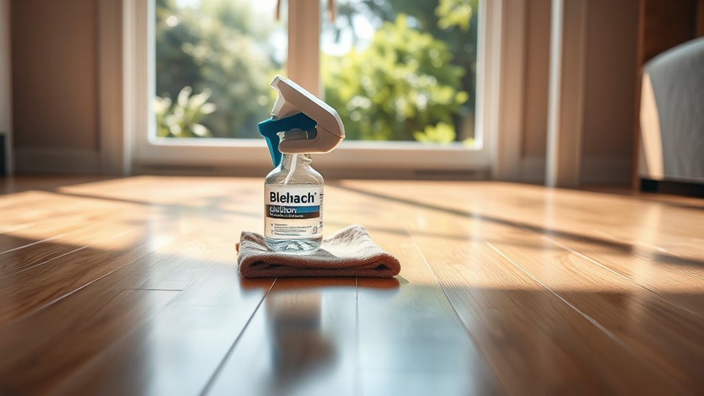 bleach risks laminate flooring