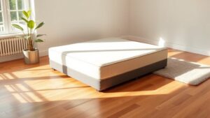 box spring floor placement