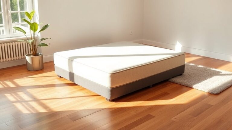 box spring floor placement