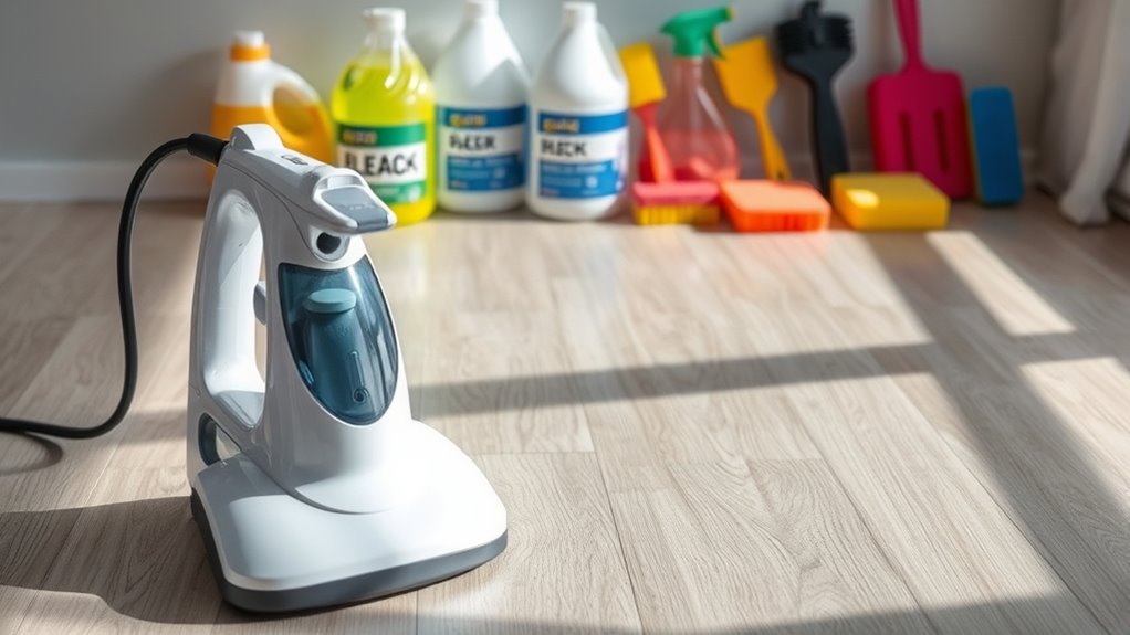 cautious steam cleaning laminate