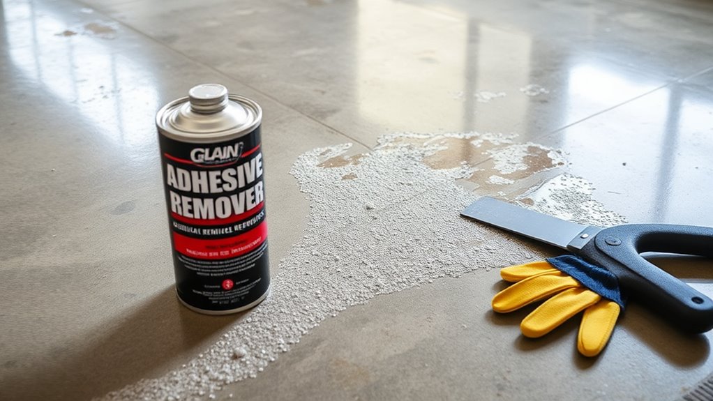 chemical adhesive remover application