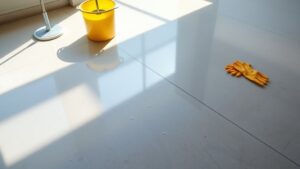 clean concrete floors easily
