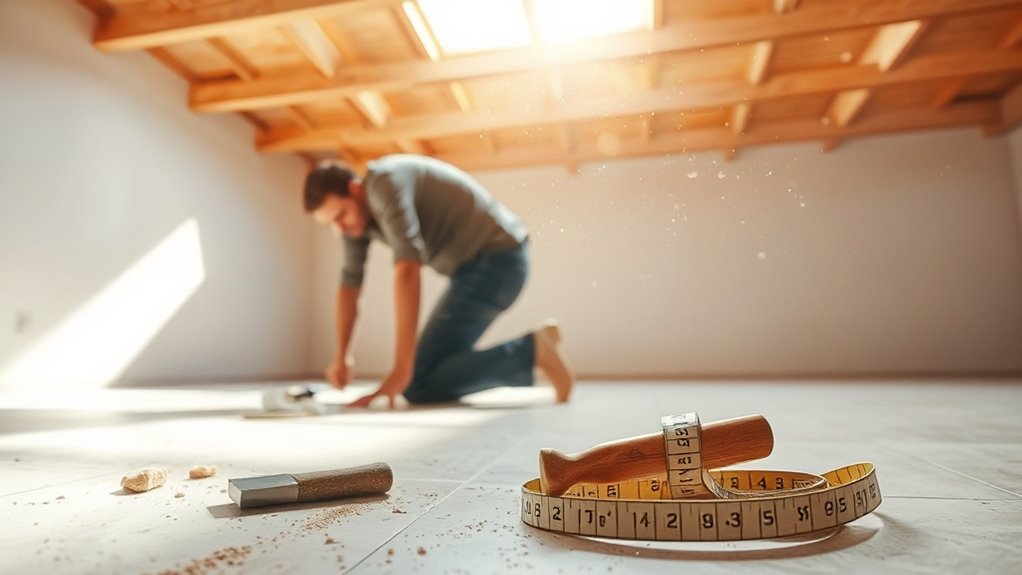 clean inspect repair subfloor
