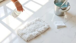 clean marble floor easily