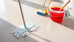 clean painted concrete floors