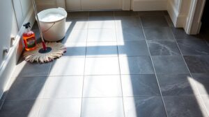 clean slate tile floors