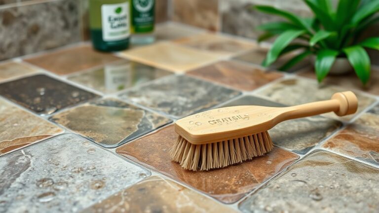 clean stone shower floor