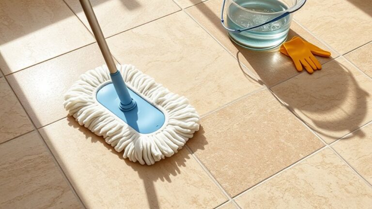 clean stone tile floors