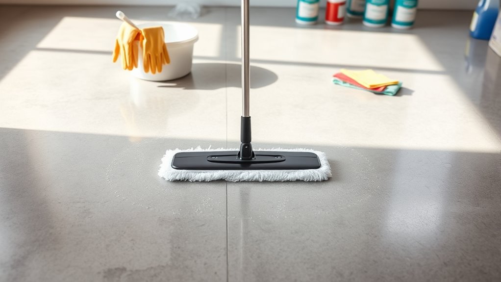 cleaning concrete floors effectively