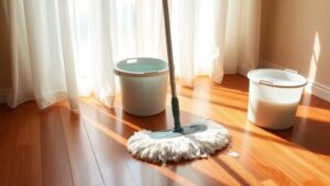 cleaning dirty hardwood floors