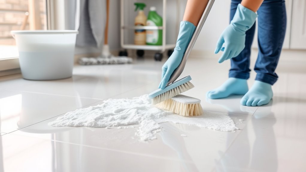 cleaning porcelain tile floors
