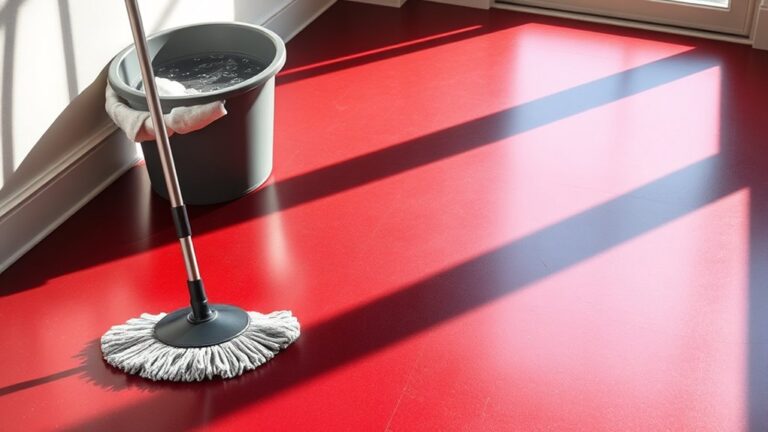 cleaning rubber flooring tips