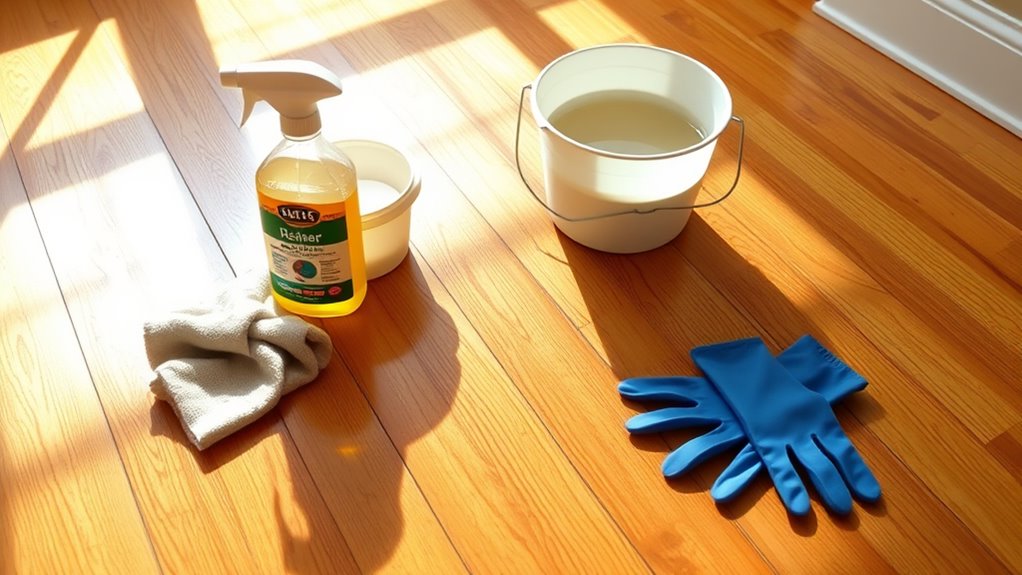 clear dust sweep prepare