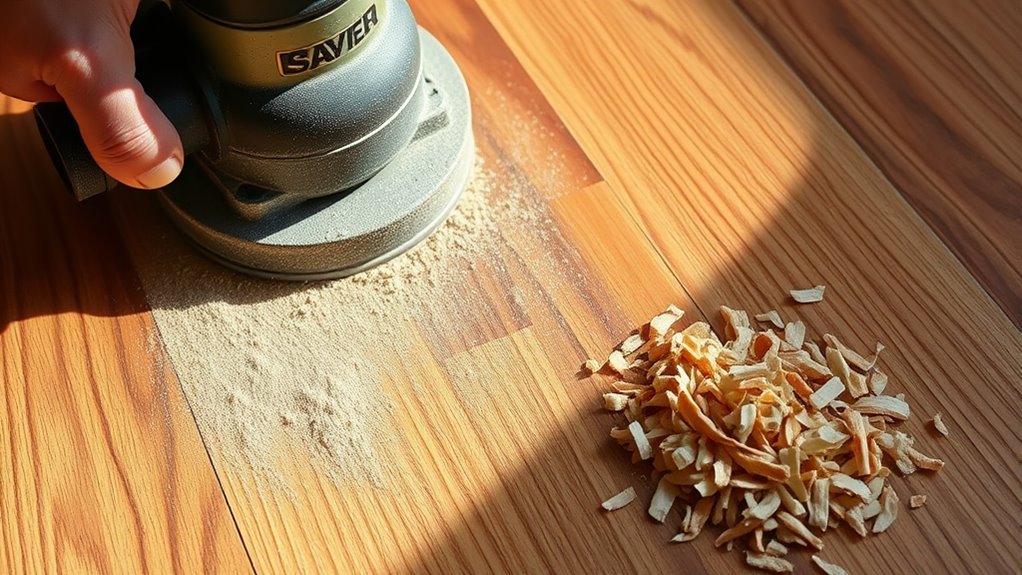 coarse grit sanding technique