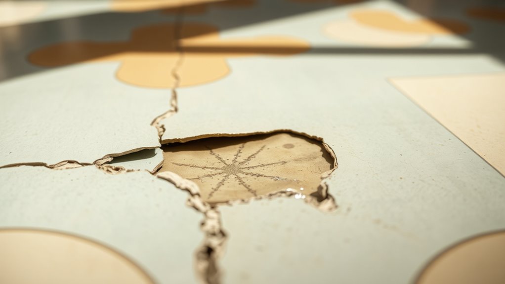 common linoleum floor damages