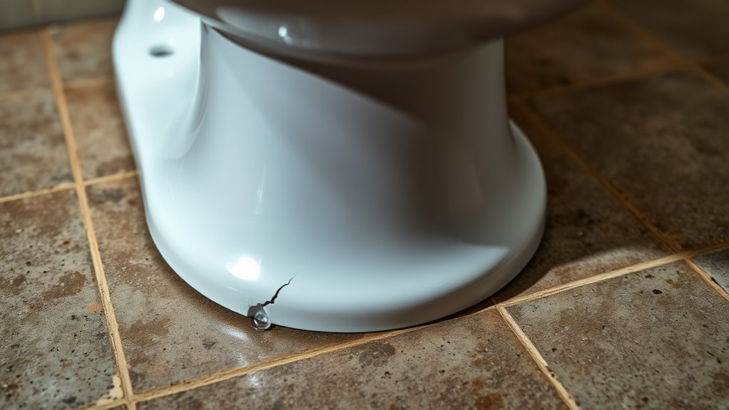 compromised toilet wax seal