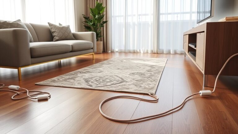 conceal electrical floor cords