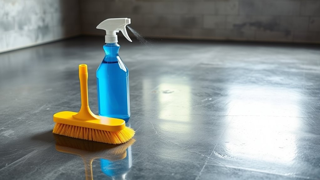concrete cleaner application tips