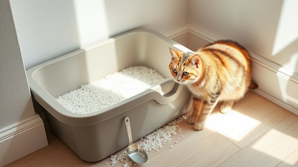consistent litter box maintenance