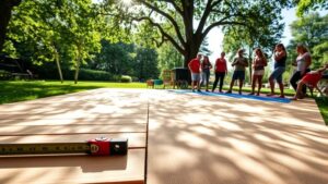 constructing a diy dance floor
