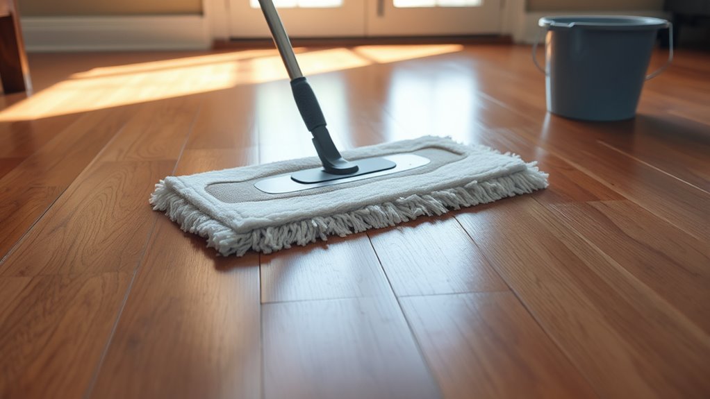 control moisture when mopping