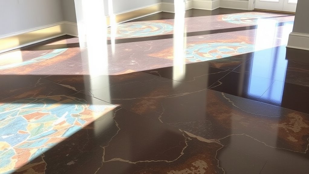 customizable epoxy flooring features