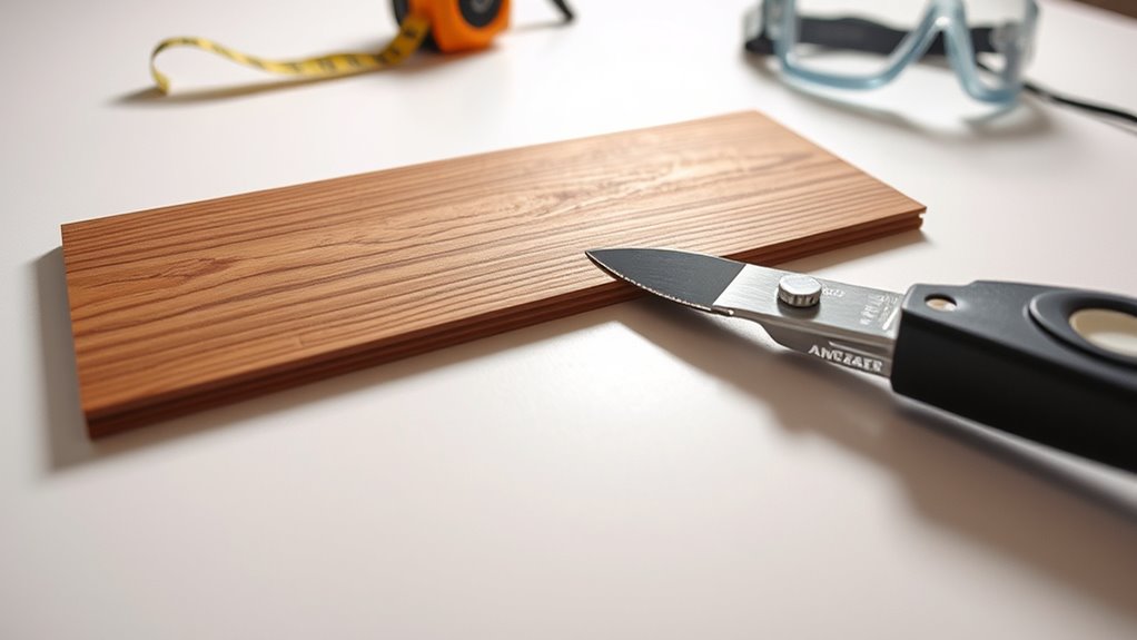 cut laminate flooring easily