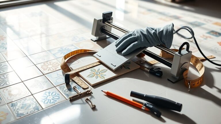 cutting floor tile easily