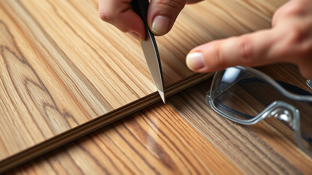 cutting lifeproof flooring safely