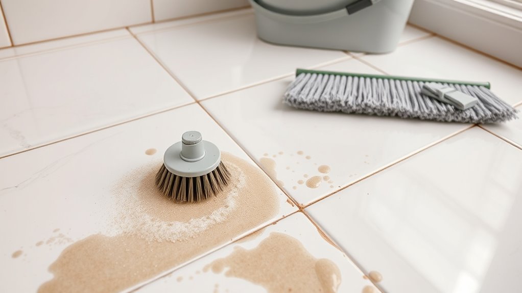 deep clean grout lines