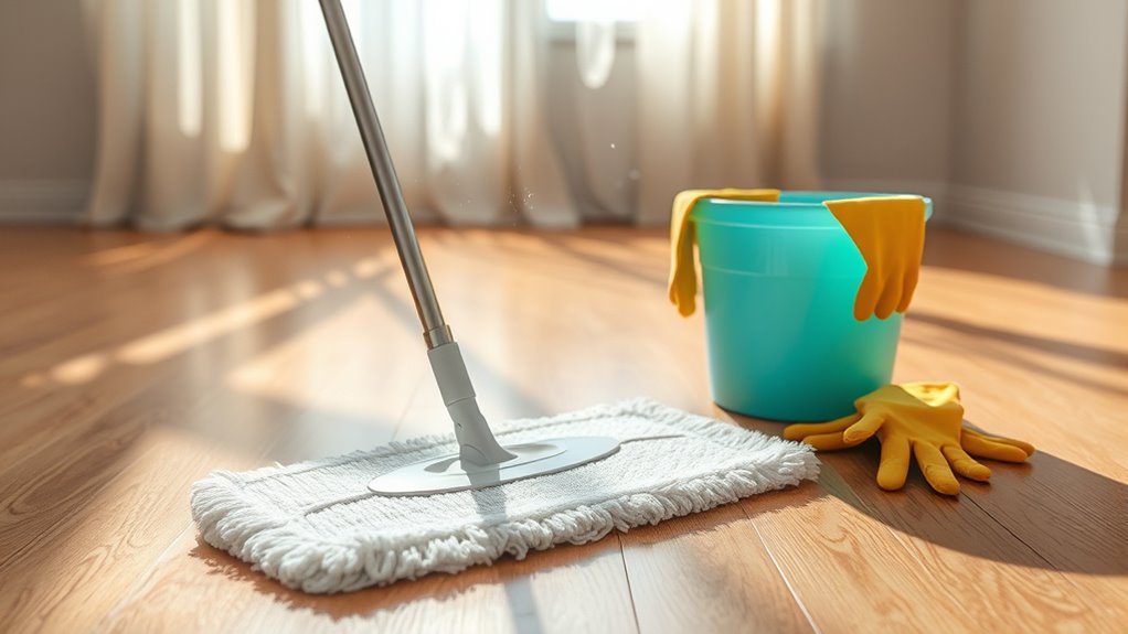 deep clean laminate floors