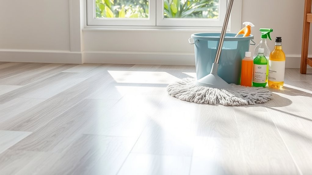 deep clean vinyl floors